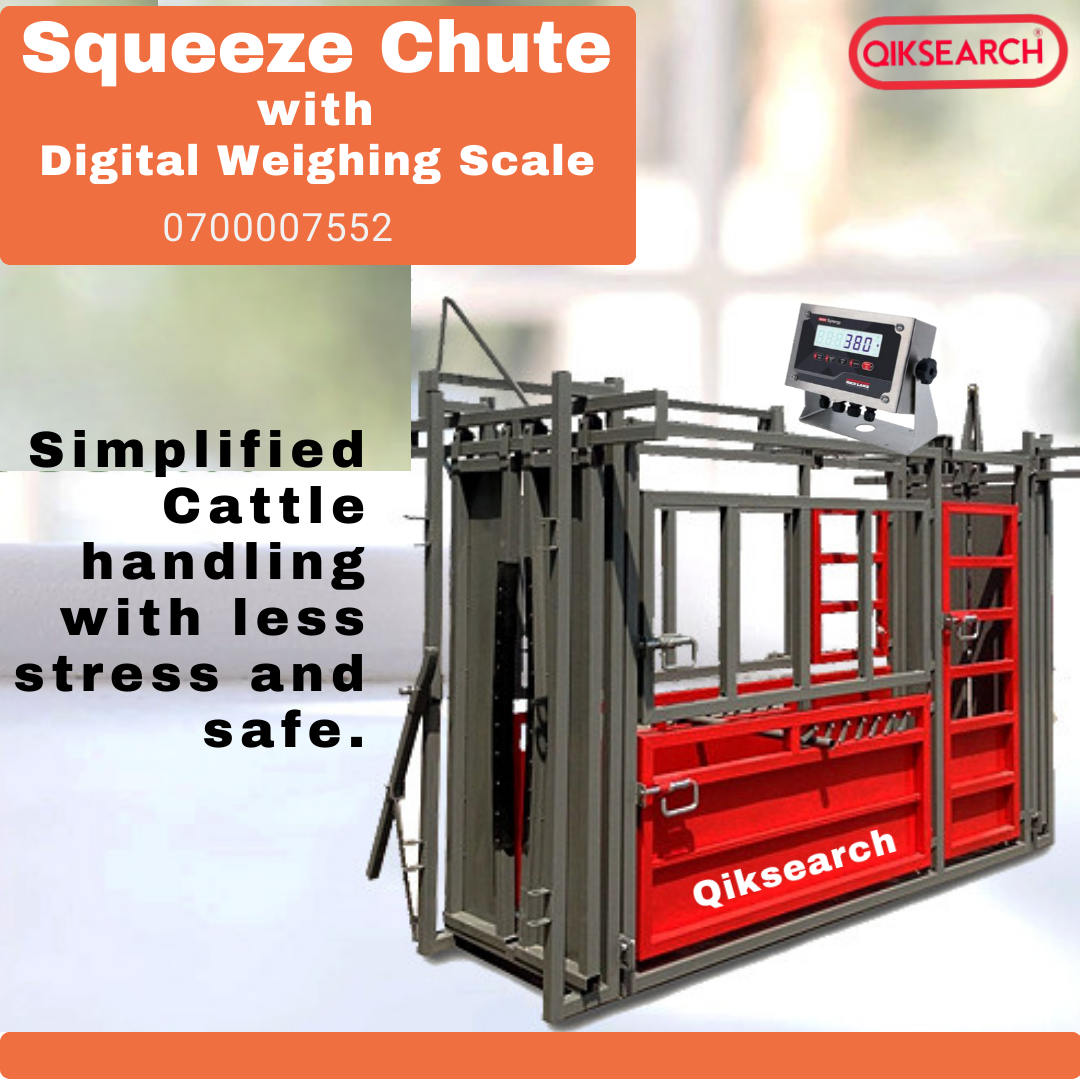 Animal Squeeze chute with digital weighing scale ksh 250,000